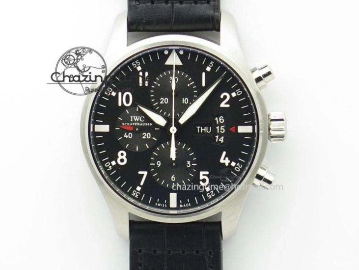 MIROTIME 0417 Portugieser Chrono  42 IW390406 RG ZF 1:1 Best Edition Blue Dial on Brown Leather Strap A Durable 7129